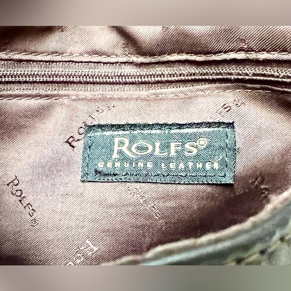 VINTAGE ROLFS LEATHER HANDBAG - Picture 7 of 16